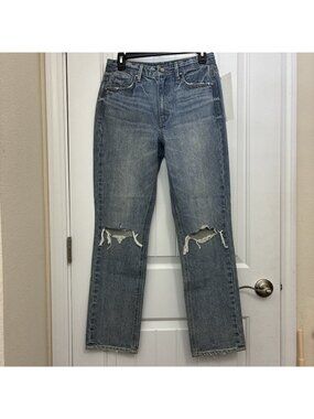 Unpublished Jean Company Sample Distressed Jeans 29” X 30” Rise Is 11”